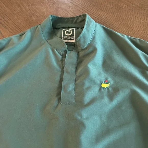 Sunderland of Scotland Masters Augusta National Golf Club Pullover Size XL Green - Picture 8 of 9